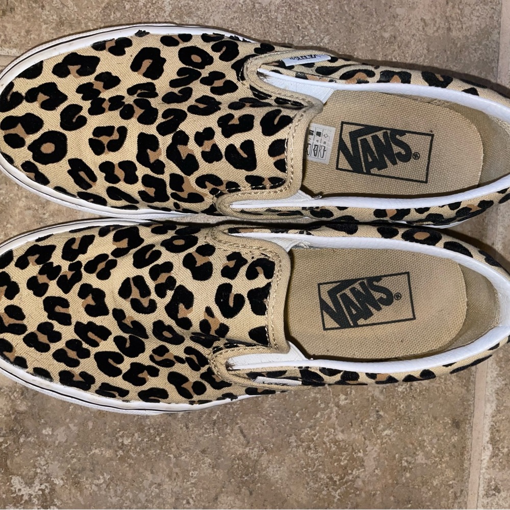 Cheetah print vans